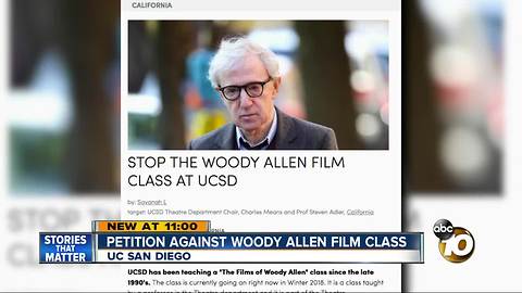 Petition agains Wood Allen film class at UCSD