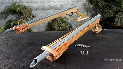 FULL VIDEO MODEL 5 | Detailed instructions for the combined long slingshot | Wood Art TG
