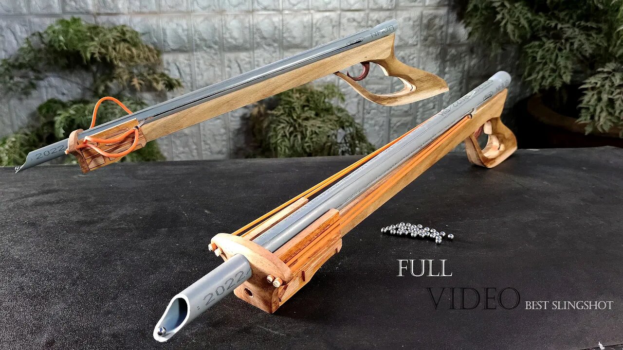 FULL VIDEO MODEL 5 | Detailed instructions for the combined long slingshot  | Wood Art TG