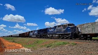 Trem gigante na Ferronorte Mato Grosso