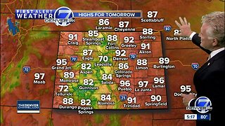 Tuesday evening forecast