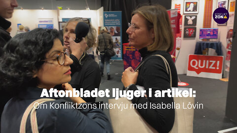 Aftonbladet ljuger i artikel om Konfliktzons intervju med Isabella Lövin