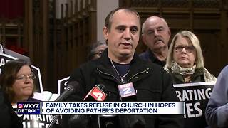 Family takes refuge in church in hopes of avoiding father's deportation
