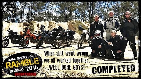 Dual Sport RAMBLE UnSupported 2016 Bendigo