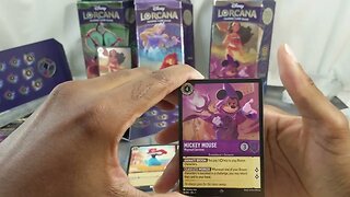 Disney Lorcana - Purple Yellow Deck | & Pack Opening