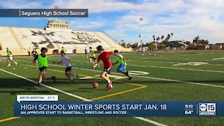 High school winter sports will now be able to start on January 18