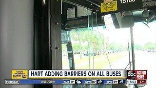 HART to install safety barriers on all buses and vans