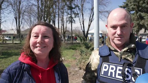 A REAL LIVE Superwoman - School Principal SAVES School from Ukrainian Tanks!