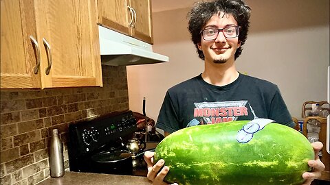 Huge 20 pound watermelon unboxing and review!