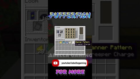 Puffer Fish Banner| Minecraft