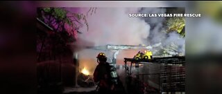 Crews find 2 dead goats in Las Vegas shed fire