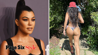 Kourtney Kardashian praised for unedited bikini photo