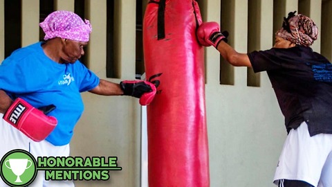 These Boxing Grandmas Have More Offense Than Floyd Mayweather -HM