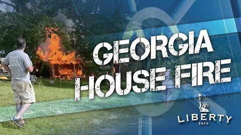 Georgia House Fire | Liberty Safe Survives "6 Hours of Fire"
