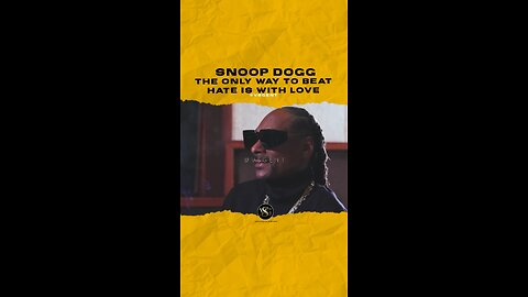 @snoopdogg The only way to beat hate is with ❤️