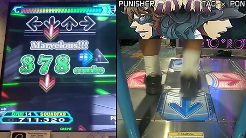 PUNISHER - EXPERT (14) - AA#495 (Straightread FC) on Dance Dance Revolution A20 PLUS (AC, US)