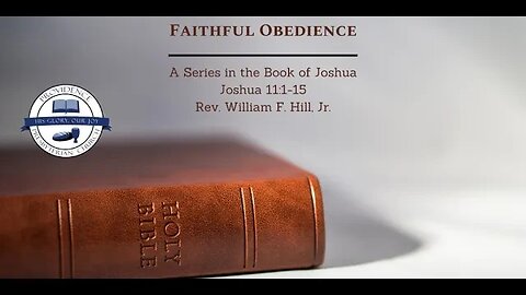 Joshua 11.1-15: Faithful Obedience