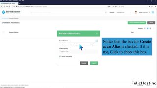 How to create domain Alias in DirectAdmin FelizHosting