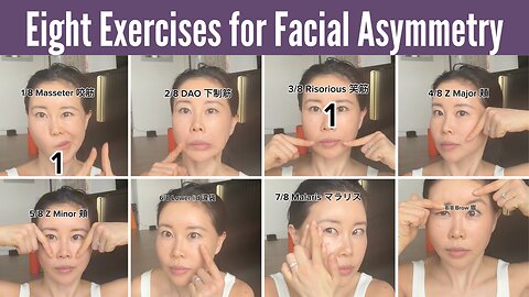 Eight Facial Exercises to fix Asymmetrical Face | Koko Face Yoga