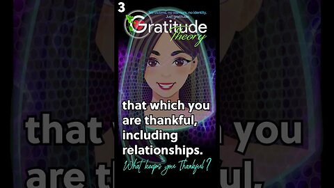 3. RESPONSIBILITY & PURPOSE What keeps you thankful? #gratitudetheory
