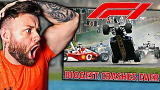 OH MY GOD! | Reacting to BIGGEST F1 Crashes Ever!🤯