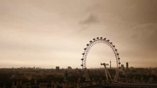 Le ciel de Londres couleur sepia