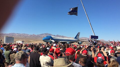 TRUMP RALLY, SEA OF MAGA. Bullhead, AZ