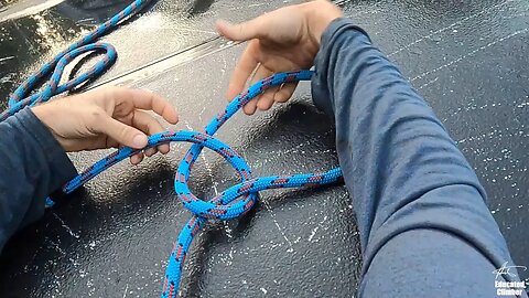 Tie a bowline from the other side