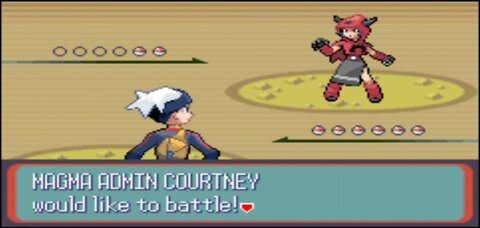 Pokemon Ruby - Team Magma Admin 4th Battle: Courtney