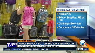 What you can buy during tax-free holiday