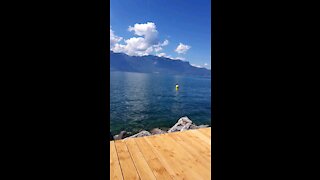 Good morning Switzerland leman blue lake