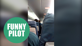 FlyBe pilot makes hilarious pre-flight announcement and it's all caught on camera
