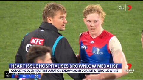 Tripled 💉 💉 💉 Ollie Wines remains in hospital with Myocarditis