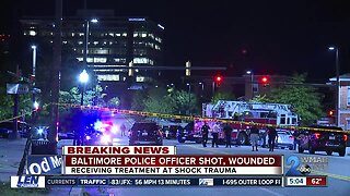 Baltimore Police officer injured in Southeast Baltimore shooting, suspect fatally wounded