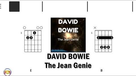 DAVID BOWIE The Jean Genie - FCN Guitar Chords & Lyrics HD