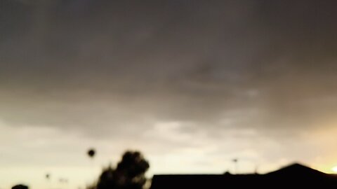 Storm over Phoenix AZ July 16 2022 with Rainbow