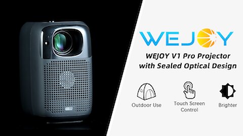WEJOY V1 Pro: Sealed Optical Projector-brighter&More Durable