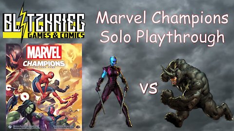 Nebula vs Rhino Marvel Champions Solo Playthrough Hero Pack Unchanged Card Game