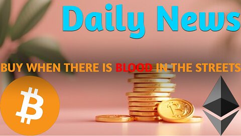 WEEKLY BITCOIN NEWS. BE GREEDY WHEN OTHERS ARE FEARFUL!