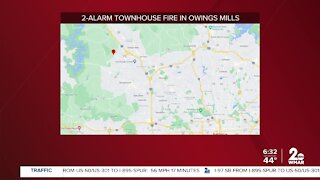 Family displaced after overnight fire in Owings Mills