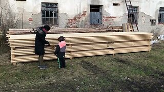 Lumber from Czech for cellar build