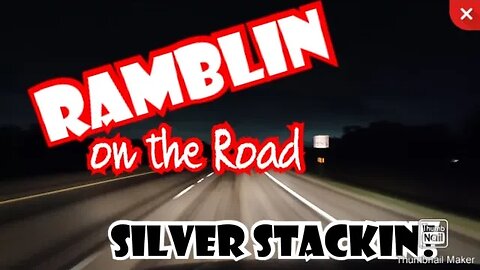 Ramblin On The Road: #silver Stacking Direction and Speed.