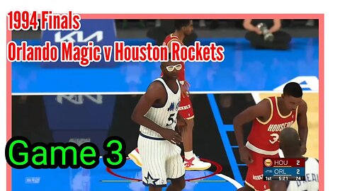 1994 Finals Houston Rockets v Orlando Magic Game 3 NBA2K23 gameplay