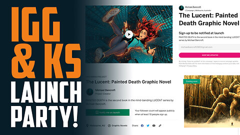 THE LUCENT: PAINTED DEATH Indiegogo & Kickstarter Launch!