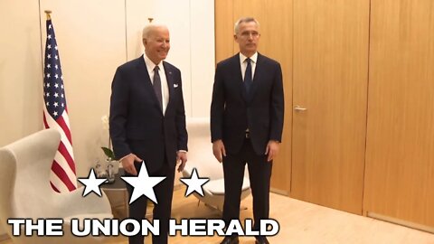 President Biden Meets with NATO Secretary General Stoltenberg at NATO Headquarters