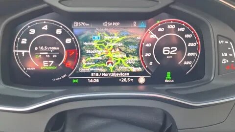 [8k] Different dials of the Audi RS6 C8 MANY choises compared to the BMW M5 Competition