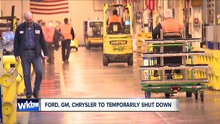 Ford, GM, Chrysler to temporarily shut down