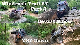 Windrock Trail 57 Part 2. “Devil’s Elbow”. Mountain Recovery to the rescue.