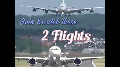 2 PLANES LANDING ON SAME RUNWAY! Unbelievable ✈️✈️✈️