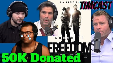 Tim Pool Donated 50K to Sound of Freedom! This was emotional. 🥹🥲